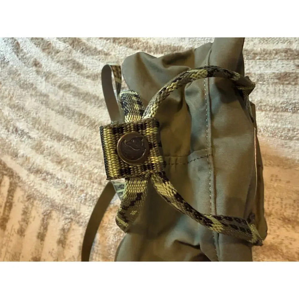 Fjallraven Kanken Mini Kanken Water Resistant Backpack Olive Green Folk Pattern